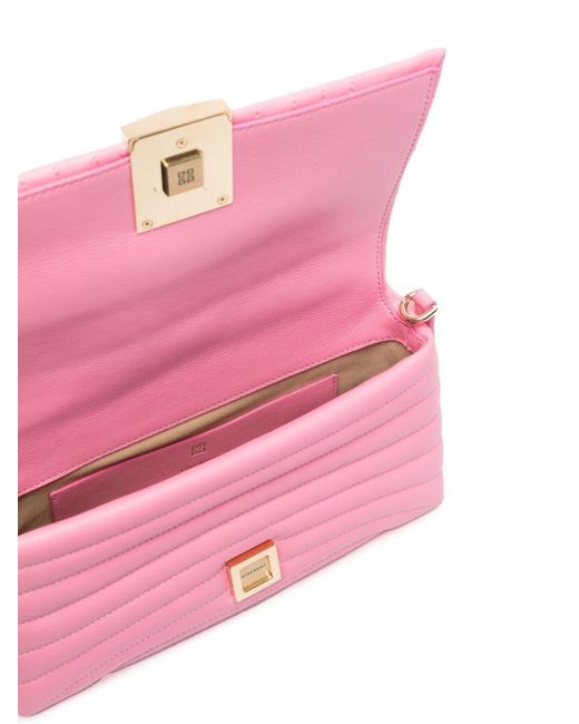 Givenchy Pink Small 4g Soft Quilted Leather Bag