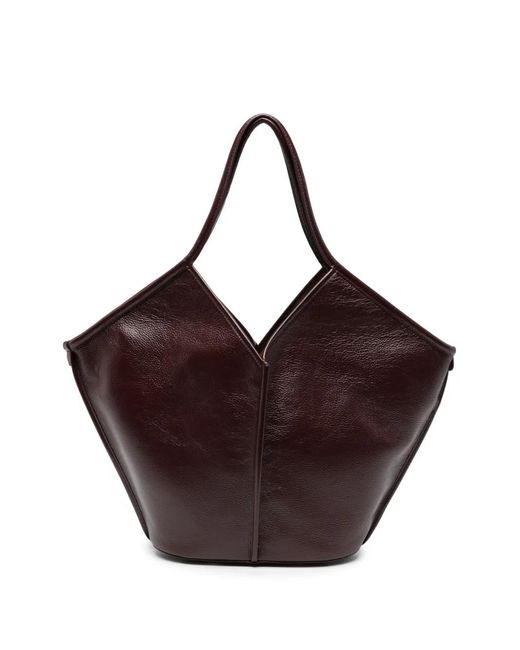 Hereu Brown Calella Leather Tote Bag