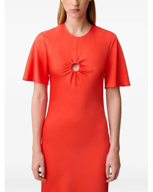 Claudie Pierlot カットアウト フレアドレス Red
