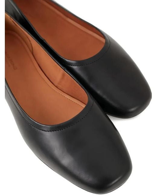 Vagabond Black Jolin Square-Toe Ballet Flats