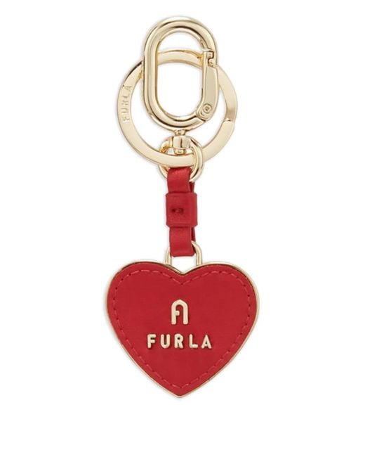 Furla Red Camelia Schlüsselanhänger