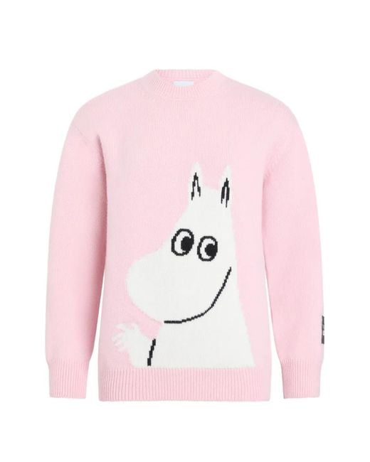 Patou Pink X Moomin Crew-Neck Sweater