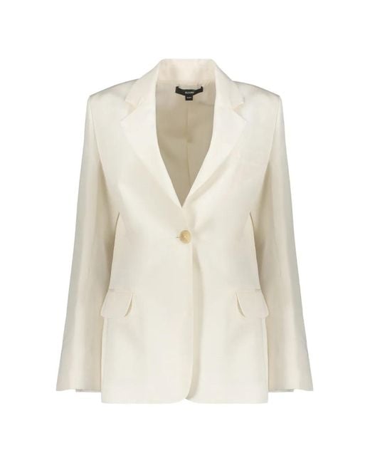 Ellery White Single-Breasted Blazer