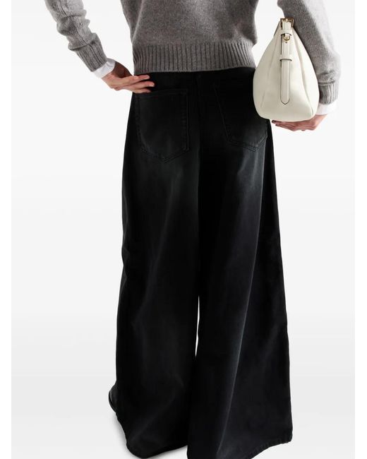 Prada Blue Wide-Leg Jeans