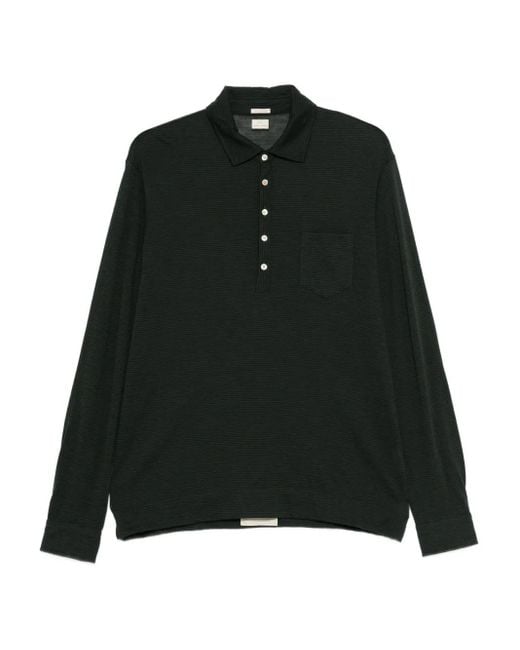 Massimo Alba Ischia 2 Poloshirt in het Black voor heren