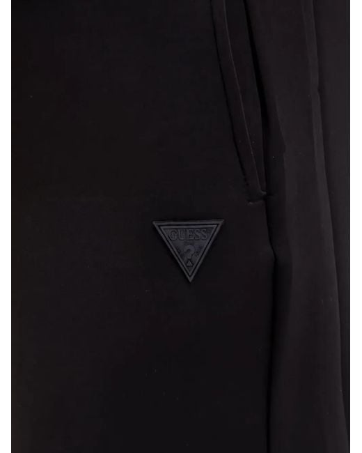 Guess Black Scuba Drawstring Shorts