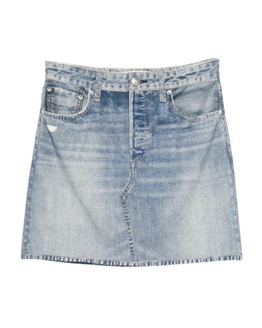 Rag & Bone Blue Miramar Skirt
