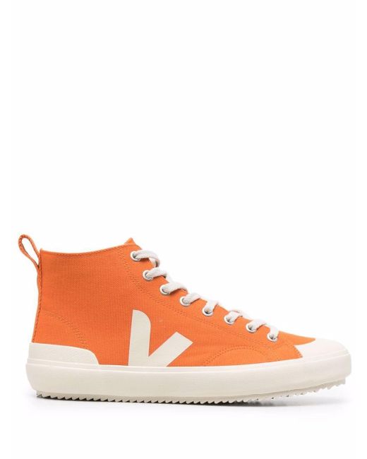 Veja V-logo Sneakers in Orange for Men | Lyst
