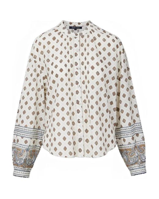 Blouse À Motif Cachemire Veronica Beard en coloris White