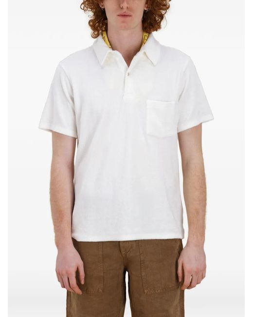 Fortela White Missourim Polo Shirt for men