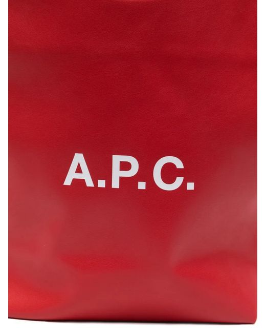 A.P.C. Red Tote Bags