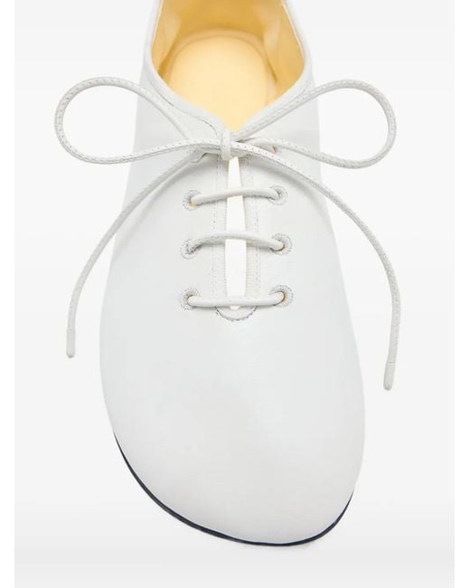 Proenza Schouler White Glove Lace-Up Ballet Flats