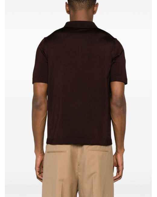 Sandro Black Zip-up Polo Shirt for men