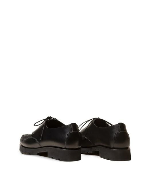 Hereu Black Colum Lace-Up Derby Shoes for men