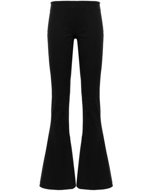 KNWLS Black Drd Flared Trousers