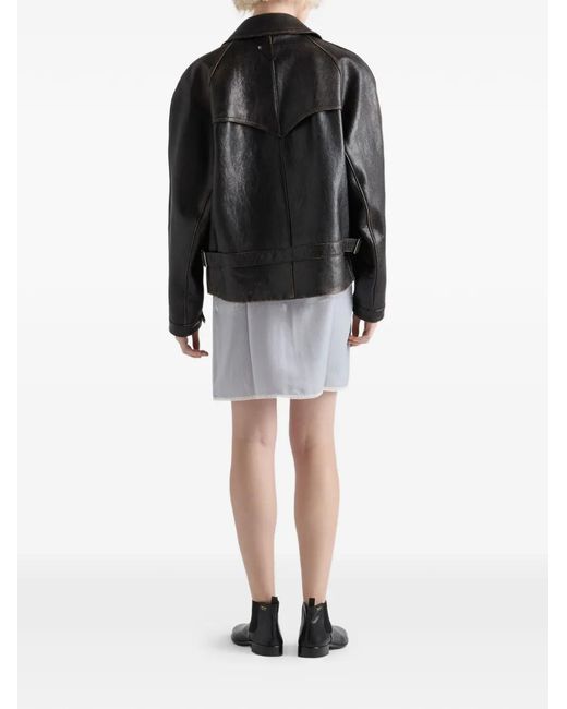 Prada Black Leather Jacket