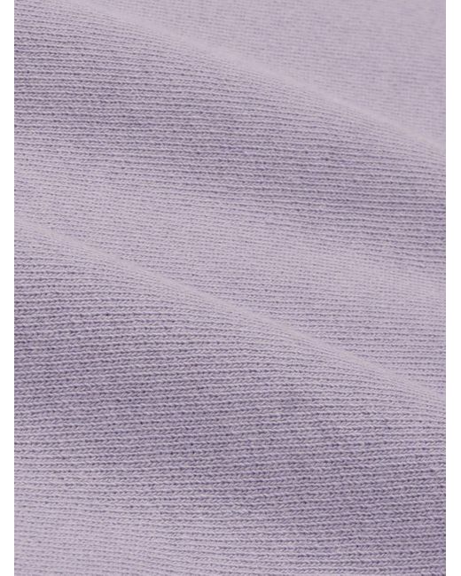 Sporty & Rich Purple Vendome Cotton Polo Top