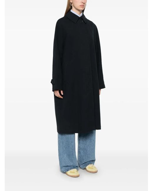 Closed Black Cotton Midi Coat
