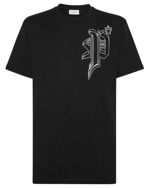 T-shirt Wire Frame en coton Philipp Plein pour homme en coloris Black
