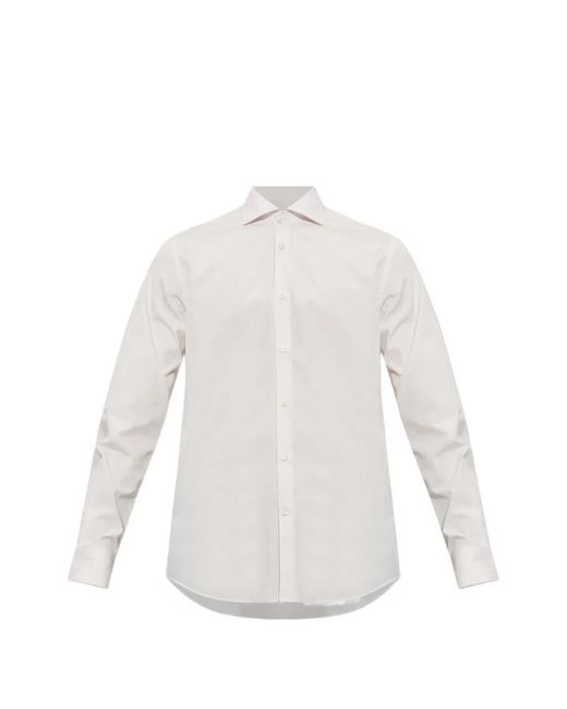 Paul & Shark White Long-Sleeve Button-Up Shirt for men