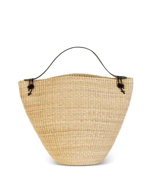 Inès Bressand White Large Bell Detachable-Strap Tote Bag