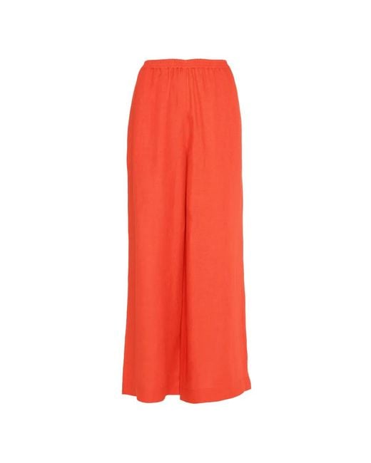 Eres Red Elasticated-Waist Trousers