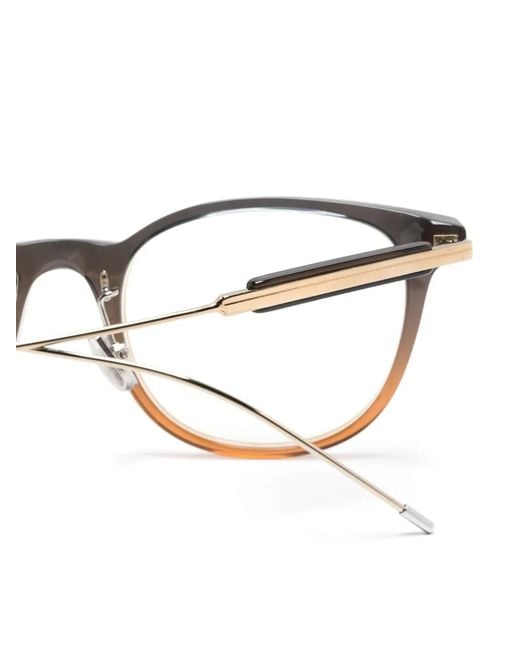 Brunello Cucinelli Metallic Round-Frame Glasses