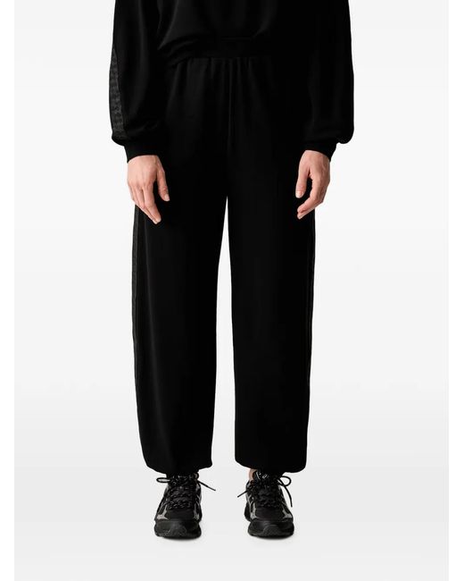 EA7 Black Logo-Print Tracksuit