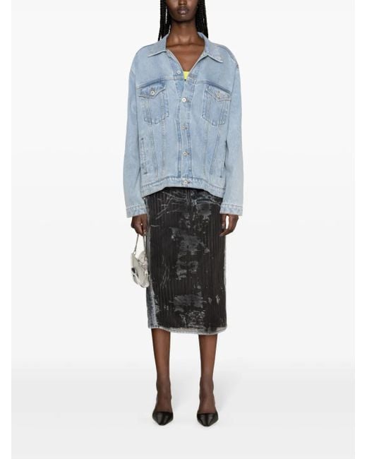 Y. Project Blue Evergreen Denim Jacket