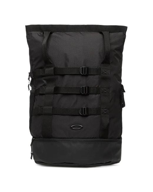 Oakley Black Buckle-Strap Backpack