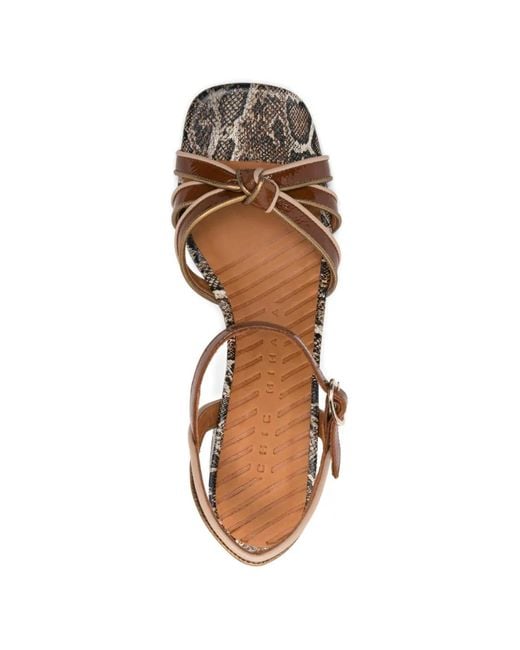Chie Mihara White Knotted Leilah Sandals