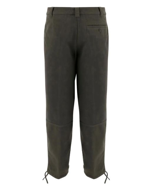 Aspesi Gray Side-Pocket Drawstring Trousers