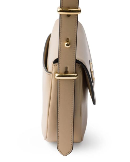 Borsa A Spalla Arqué di Prada in Gray
