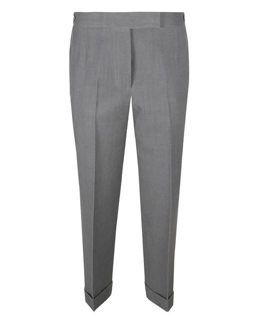 Thom Browne Gray Cropped Trousers