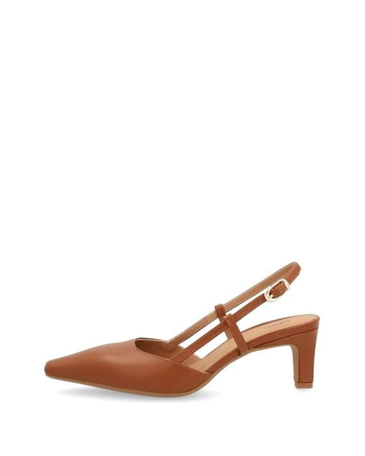 Frau Brown Escarpins Pointus En Cuir À Bride Arrière