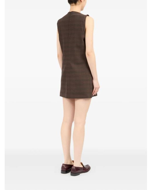 MM6 by Maison Margiela Natural Striped Mini Dress