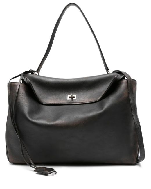 Bolso de hombro Rodeo con solapa Balenciaga de hombre de color Black