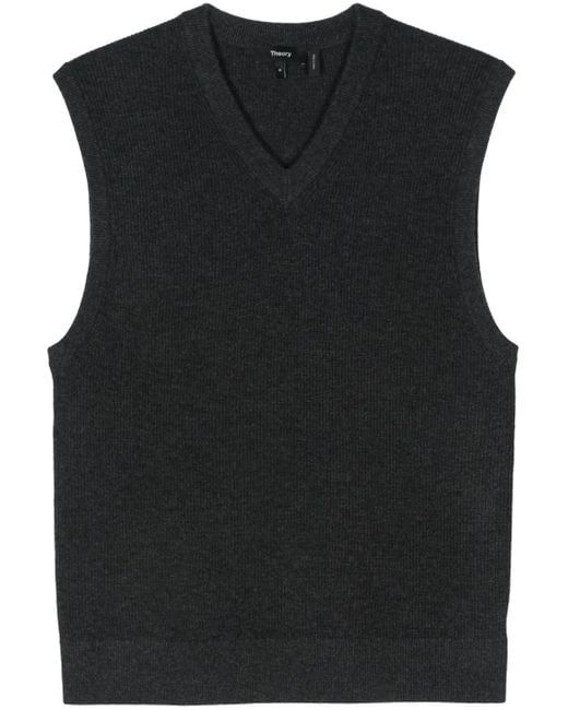 Theory Black Avilus Vest for men