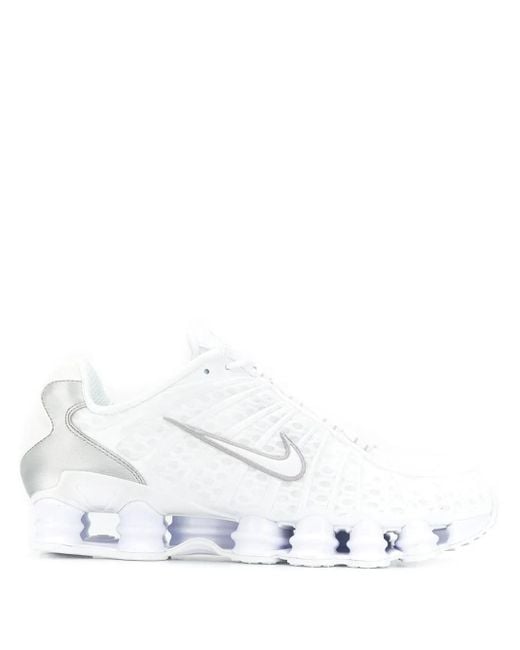 Nike White Sneaker low Shox TL