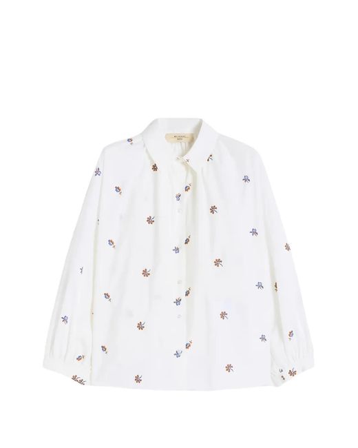 Weekend by Maxmara White Embroidered Poplin Shirt