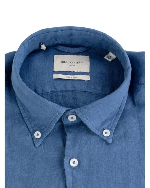 Brooksfield Blue Button Shirt for men