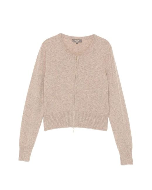 N.Peal Cashmere Natural Ivy Cardigan