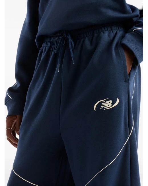 New Balance Blue Pantalon De Jogging Trackside for men