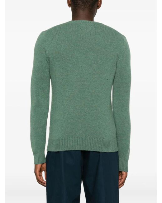 Impure Green Charlie Crew-Neck Sweater for men