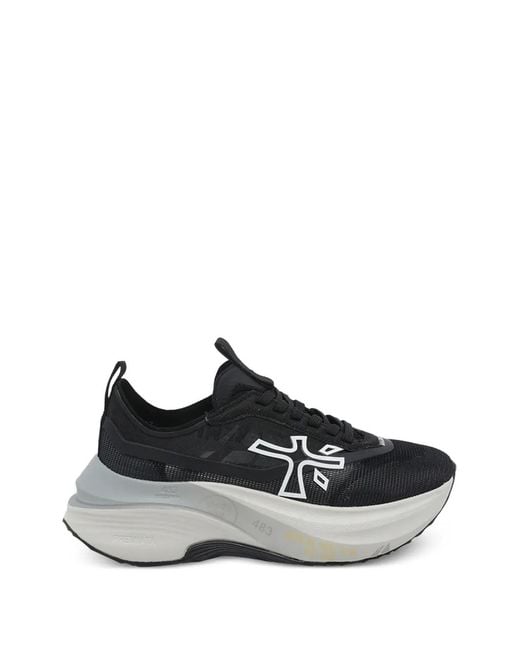Premiata Black Hill Logo-Patch Sneakers