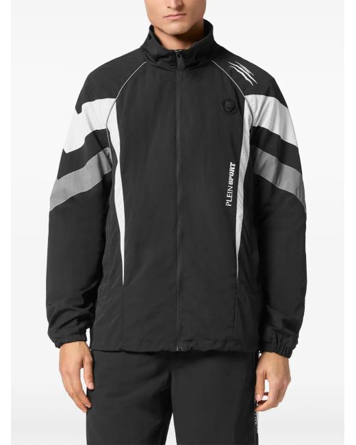 Philipp Plein Black Panelled Bomber Jacket for men