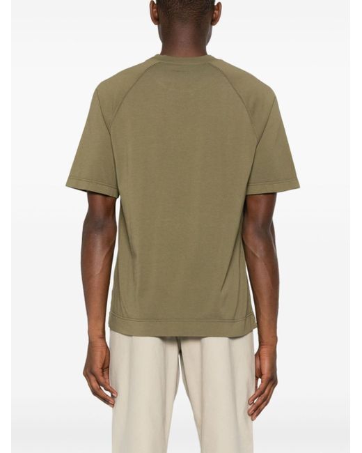 Circolo 1901 Green Short Raglan-sleeve Cotton T-shirt for men