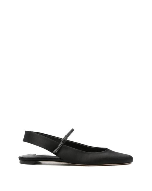 Totême Black Slingback Satin Mary Janes