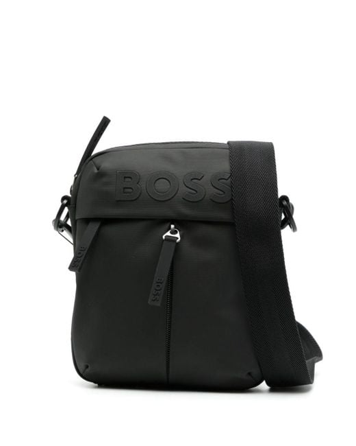 Boss Black Stormy Logo-emed Crossbody Bag for men