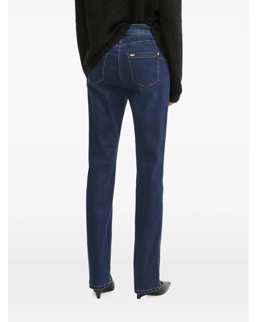 Morgan Blue Pascal Straight-Leg Jeans
